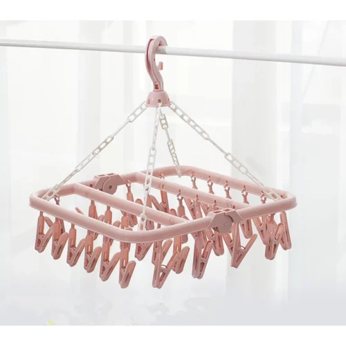 ที่หนีบผ้าพลาสติกไม้หนีบ 32 ตัว