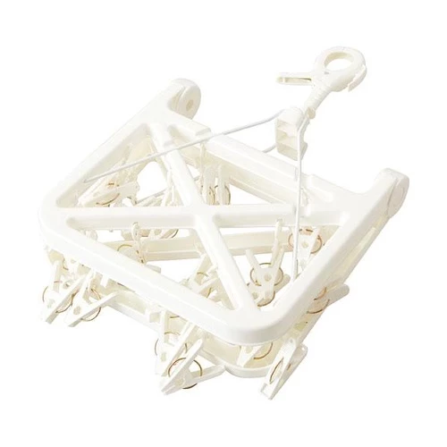 ราวหนีบผ้า พับได้ 24 ตัวหนีบ