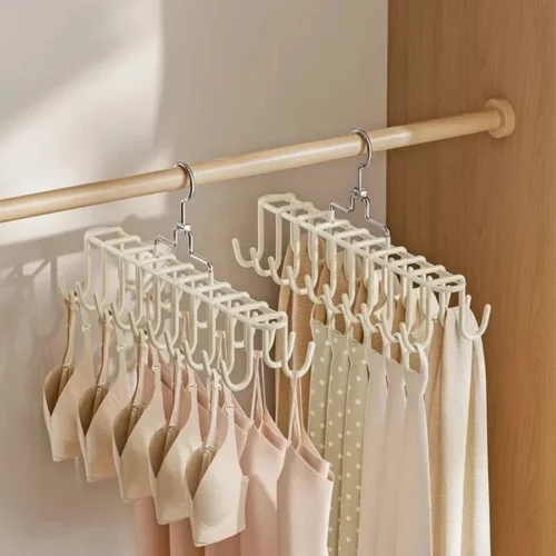 ไม้แขวนอเนกประสงค์ 20 ตะขอประหยัดพื้นที่ จัดระเบียบชุดชั้นใน